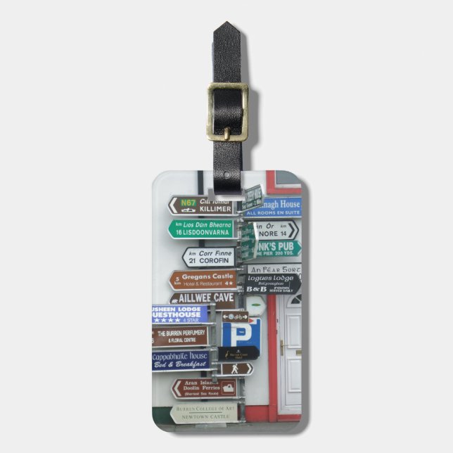 Irish Street Signs Luggage Tag (Front Vertical)