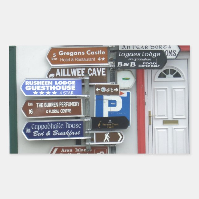 Irish Street Signs Sticker (Front)