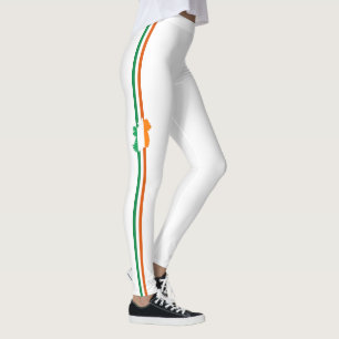 Irish stripe-flag leggings