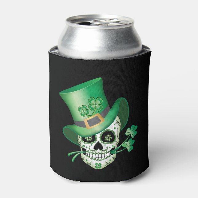 Irish Sugar Skull Can Cooler (Can Front)