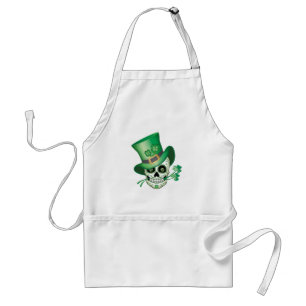 Irish Sugar Skull Standard Apron