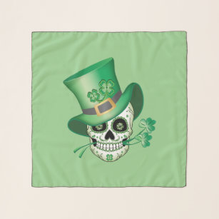 Irish Sugar Skull T-Shirt Scarf