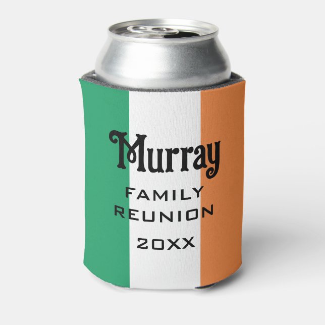 Irish Surname Name Custom  Can Cooler (Can Back)