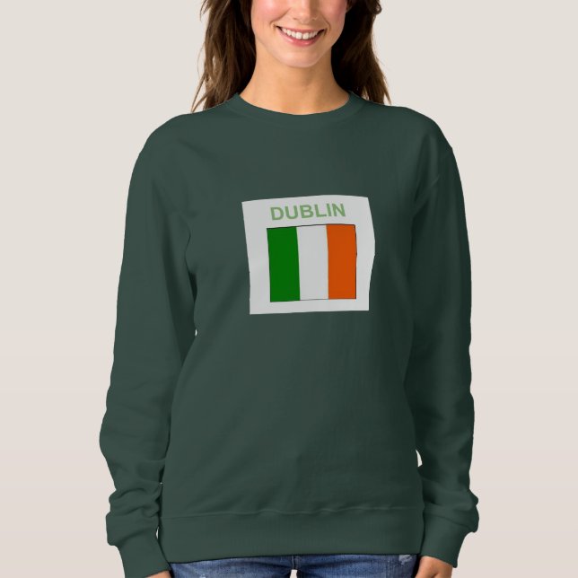 Irish Sweatshirt Dublin Shamrock (Front)