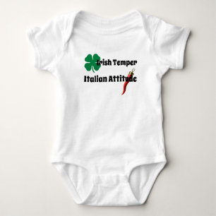 Irish Temper     Italian Attitude Baby Bodysuit