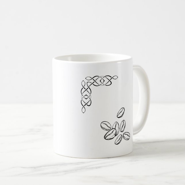 Irish Temper, Viking Attitude, Caffeinated Witch Coffee Mug (Front Right)