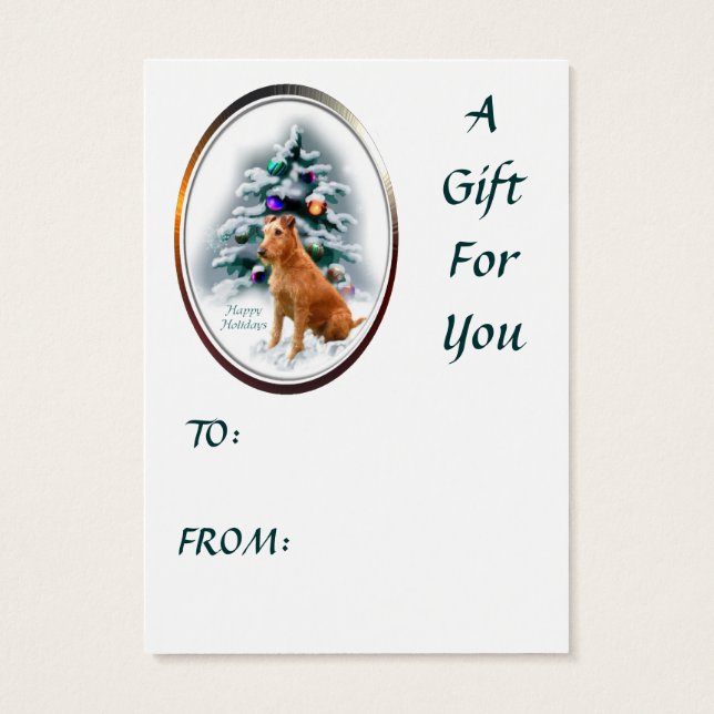 Irish Terrier Christmas Gifts (Back)
