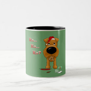 Irish Terrier Christmas Two-Tone Coffee Mug