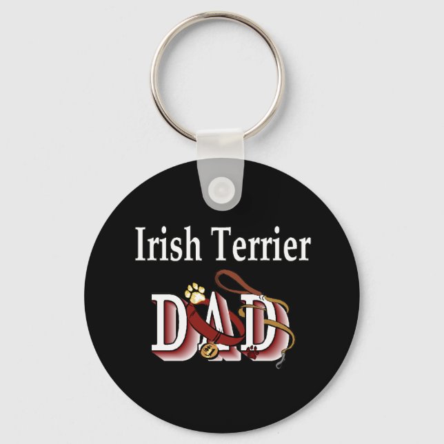 Irish Terrier dad Keychain (Front)