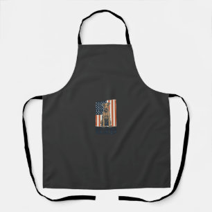 Irish Terrier Dad Patriotic Vintage Apron