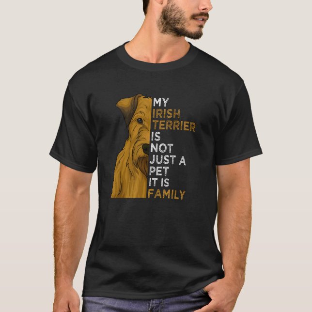 Irish Terrier Dog Family Gift Idea T-Shirt (Front)