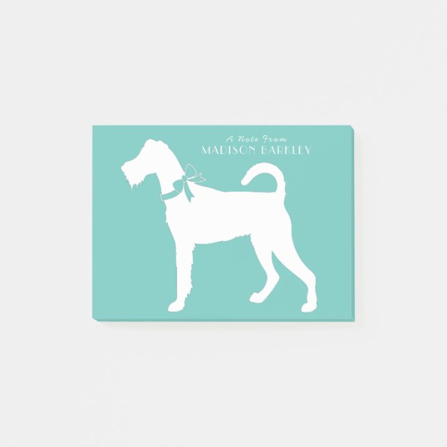 Irish Terrier Dog Puppy Post-it Notes (Front)