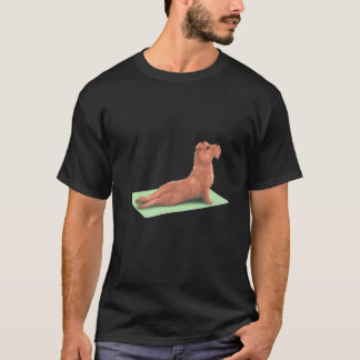 Irish Terrier Dog Yoga Pose Meditation Zen Workout T-Shirt
