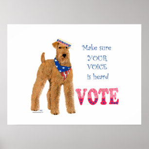 Irish Terrier Elections Poster