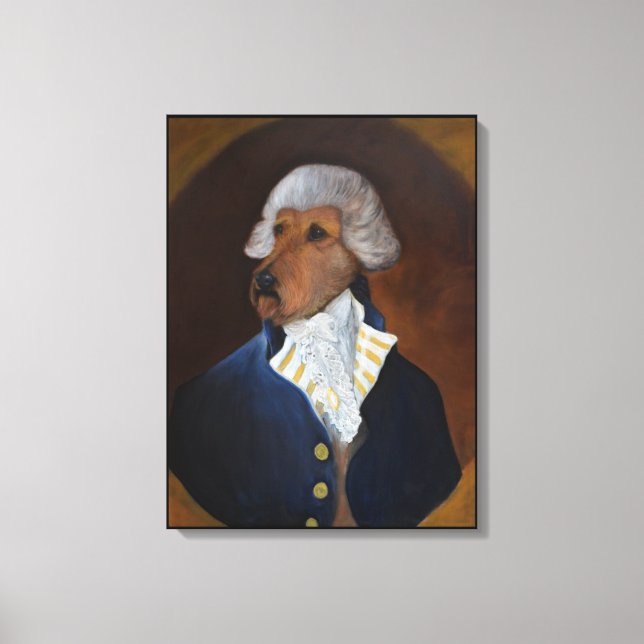 Irish Terrier "Gentleman" Canvas Print (Front)