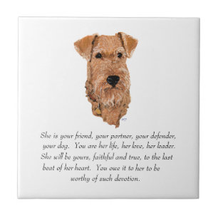 Irish Terrier Keepsake - Female Tile