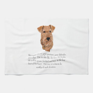 Irish Terrier Keepsake - Male Kitchen Towel