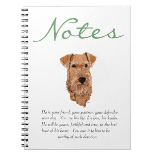 Irish Terrier Keepsake - Male Notebook