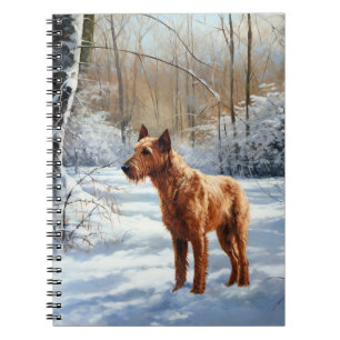 Irish Terrier Let It Snow Christmas Notebook