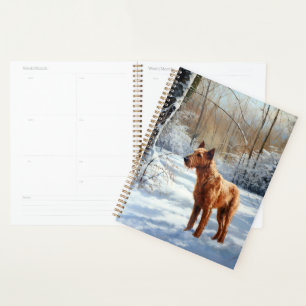 Irish Terrier Let It Snow Christmas Planner