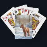 Irish Terrier Let It Snow Christmas Playing Cards<br><div class="desc">Experience the joy of winter with our "Let It Snow! Dog in Snow" design! This delightful product captures the whimsical spirit of dogs playing in the snow, adding a touch of winter wonder to your day. Whether you're a dog lover or simply love the magic of snowfall, this design is...</div>