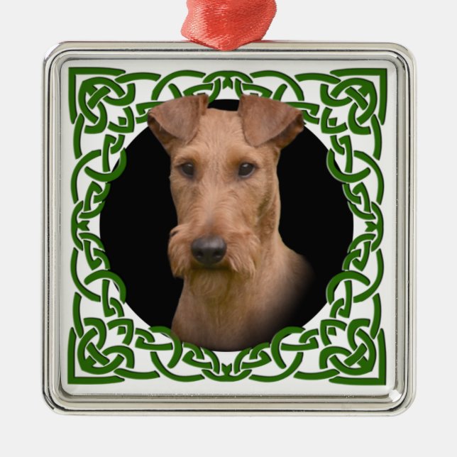 Irish Terrier Metal Ornament (Front)