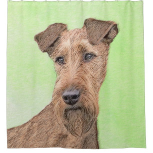 Irish Terrier Painting - Cute Original Dog Art