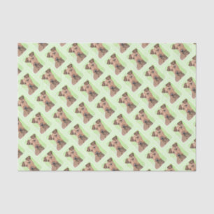 Irish Terrier Painting - Cute Original Dog Art Tissue Paper