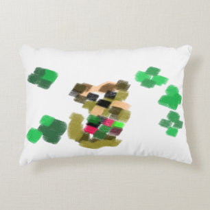 Irish terrier St Patrick's day fun Accent Pillow