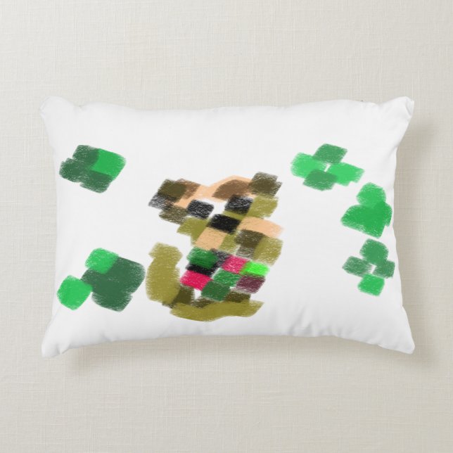  Irish terrier St Patrick's day fun Accent Pillow (Front)