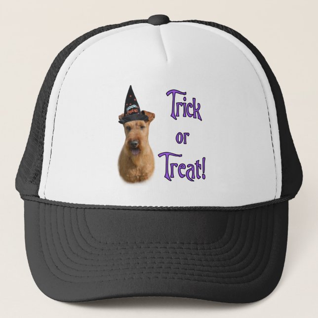 Irish Terrier Trick Trucker Hat (Front)