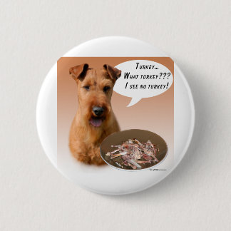 Irish Terrier Turkey 2 Inch Round Button