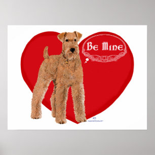 Irish Terrier Valentine Poster
