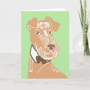 Irish Terrier Wearing a Bowtie Greeting Card