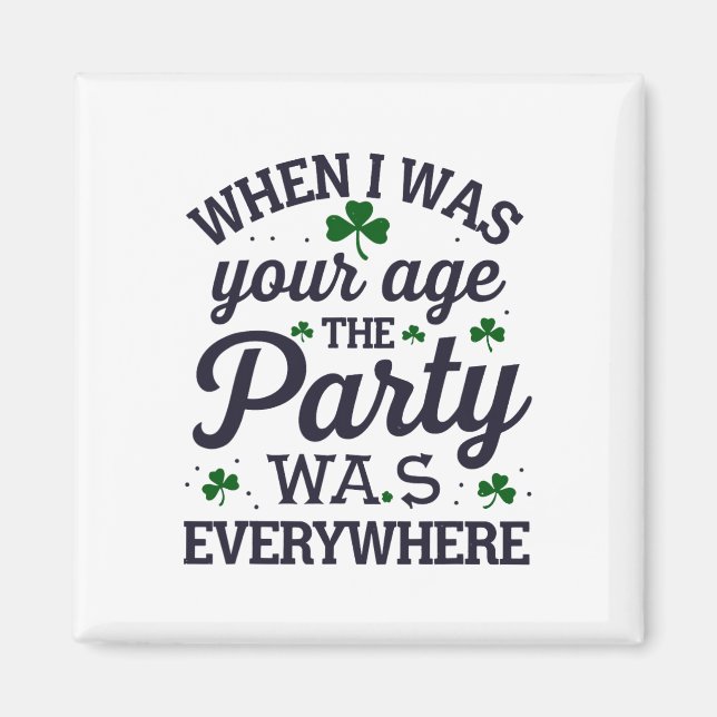Irish Themed Green Outfits Saint Patricks Day Idea Magnet (Front)