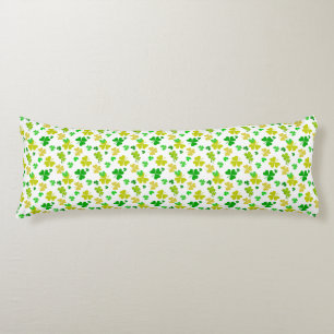 irish three leaves clover pattern body pillow