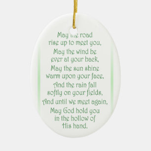 Irish Toast Ceramic Ornament