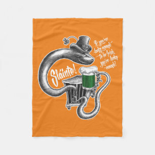 Irish Toast Fleece Blanket