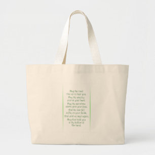 Irish Toast Large Tote Bag