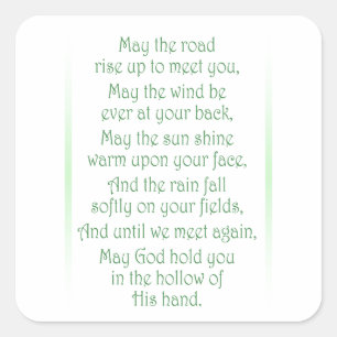 Irish Toast Square Sticker