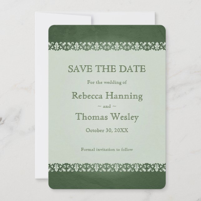 Irish Traditional Celtic Cross Wedding Save The Date (Front)