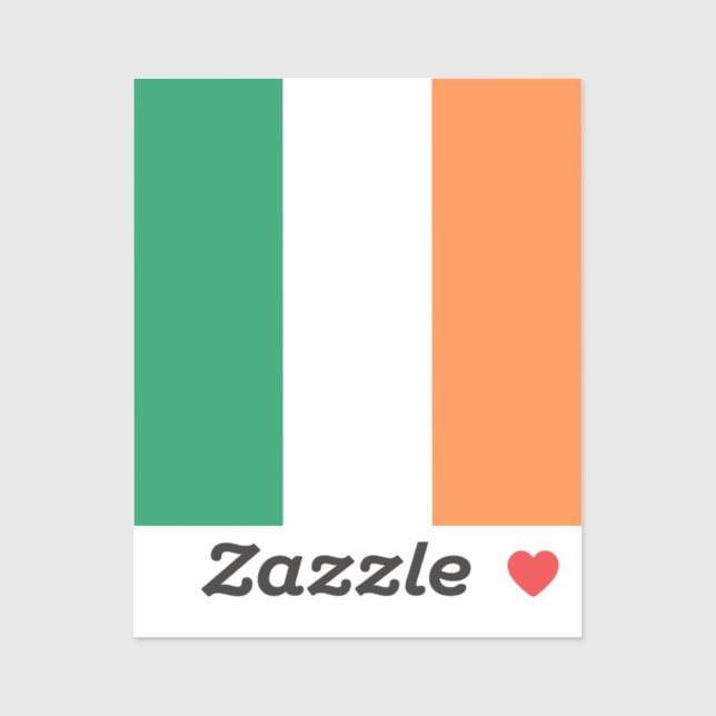 Irish tricolour flag patriotic St. Patrick's Day (Sheet)