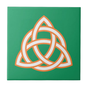 Irish Trinity Knot Triquetra Celtic Patricks Day Tile