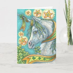 Irish Unicorn HAPPY ST. CARTE DE CHEVAL DE JOUR DE