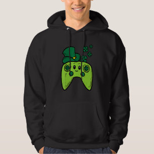 Irish Video Game Controller St Patrick Day Gamer B Hoodie