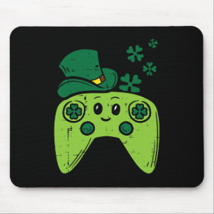 Irish Video Game Controller St Patrick Day Gamer B Mouse Pad