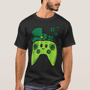 Irish Video Game Controller St Patrick Day Gamer B T-Shirt