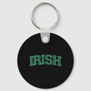 Irish Vintage St. Patrick's Day Tee Green Retro De Keychain