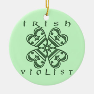 Irish Violist Ceramic Ornament