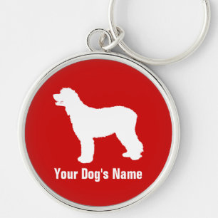 Irish Water Spaniel アイリッシュ・ウォーター・スパニエル Keychain